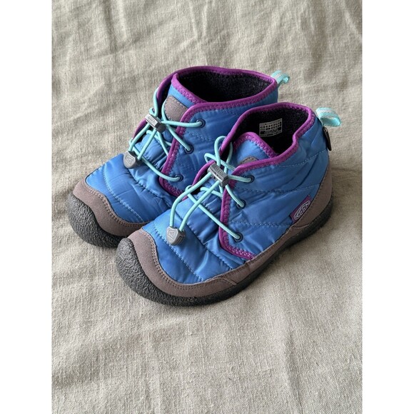 Keen Other - KEEN Howser II Winter Chukka Boots Kids 1 Blue Purple Waterproof Insulated